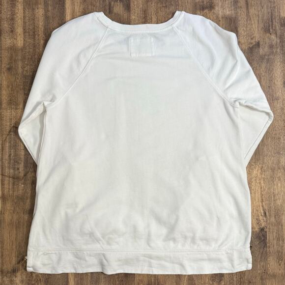 Lilly Pulitzer Luxletic Beach Comber Pullover Sweatshirt Boat Neck White Size XL - Picture 10 of 10